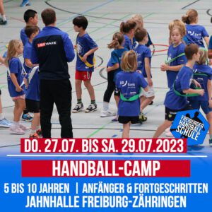 Handball-Camp in den Sommerferien 2023 (Do.27.07. bis Sa. 29.07.2023)
