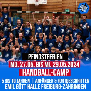 Handball Camp (5 bis 10 Jahren) in den Pfingstferien (zweite Woche – 27.05. bis 29.05.2024)